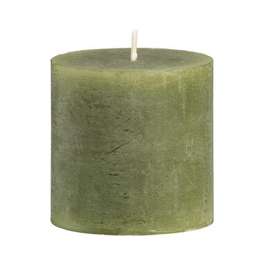 Sfeer bougie pilier Rustique - vert olive - 7 cm product