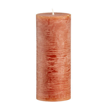 Sfeer bougie pilier Rustique - brun rougeâtre - 17 cm product