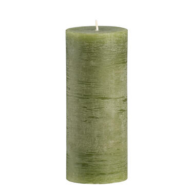 Sfeer bougie pilier Rustique - vert olive - 17 cm product