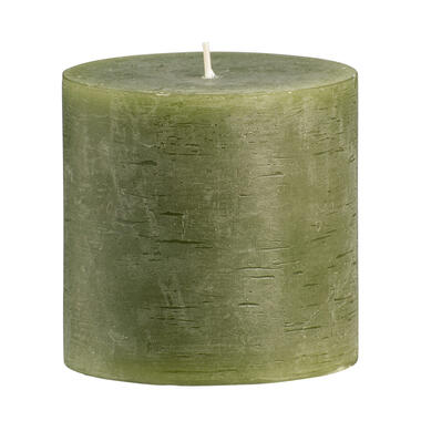 Sfeer bougie Rustique - vert olive - 10 cm product