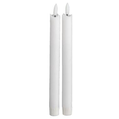 Lot de 2 bougies dîner LED - blanc - 25 cm product