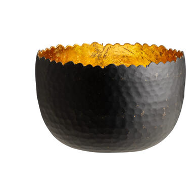 Waxinelichthouder Antwerpen - zwart/goudkleur - 6xØ8,5 cm product