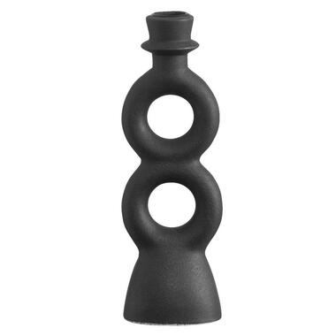 Kandelaar Lumen - zwart - keramiek - 23,5x8x6 cm product
