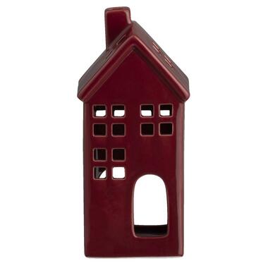 Bougeoir Maisonnette - rouge - 17,5x8x7 cm product