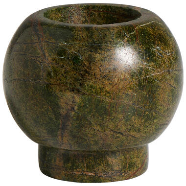 Kandelaar Marble - groen - marmer - 6xØ7,5 cm