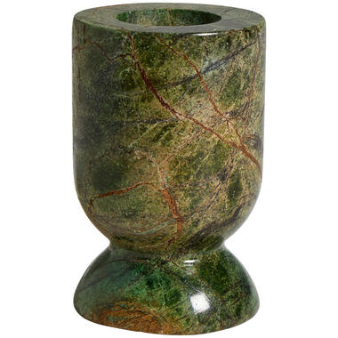 Kandelaar Marble - groen - marmer - 11xØ7 cm