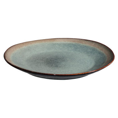 Ontbijtbord Ella - groen/bruin - stoneware - ø22,5cm product