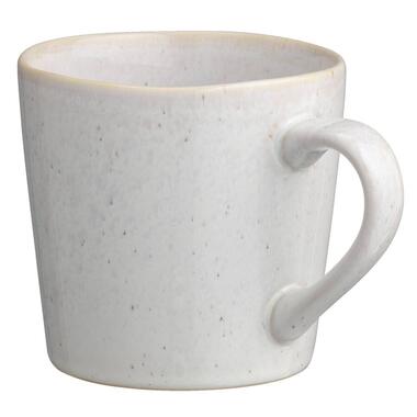 Mok Esti met oor - wit stoneware - 8,5xØ7,5 cm product