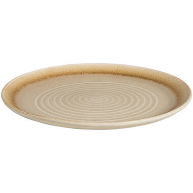 Dinerbord Ginger zandkleur stoneware - Ø27 cm