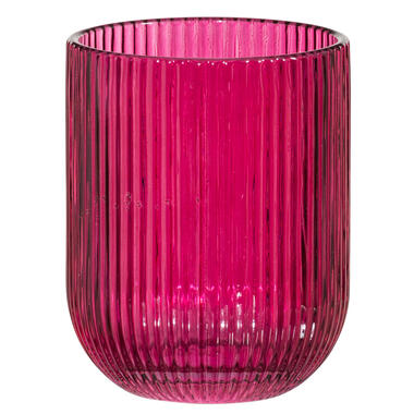 Waterglas Ribbel - roze - 450 ml product