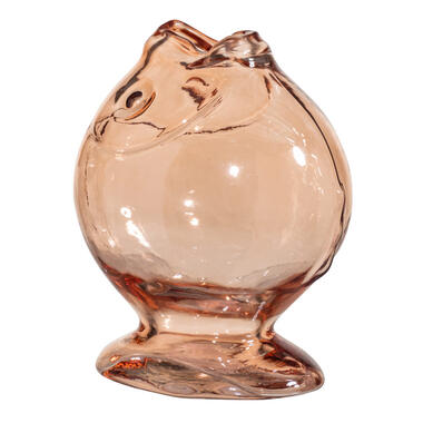 Vase Poisson - verre orange - 17x10,5x15 cm product
