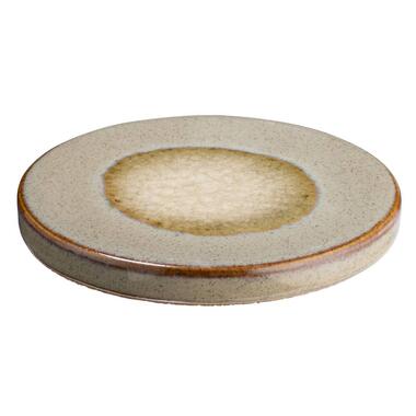 Onderzetter glazuur - beige keramiek - Ø11 cm product