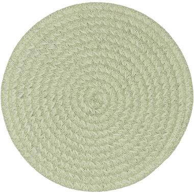 Placemat Emory - groen - Ø38 cm (1 stuk) product