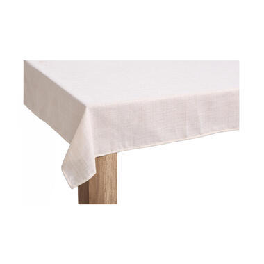 Tafelkleed Linnen look - beige - 140x260 cm