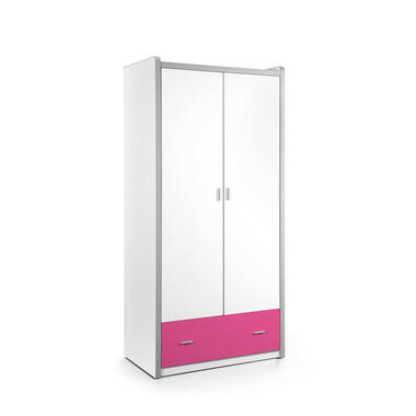 Vipack armoire à linge 2 portes Bonny - fuchsia - 202x97x60 cm product
