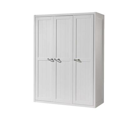 Vipack armoire à linge 3 portes Lewis - blanche - 200x145x59 cm product