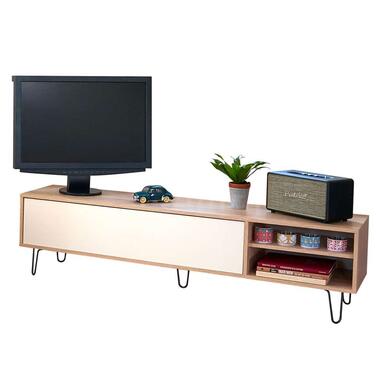Symbiosis meuble TV Lardal - couleur chêne/blanc - 43,5x165x40 cm product