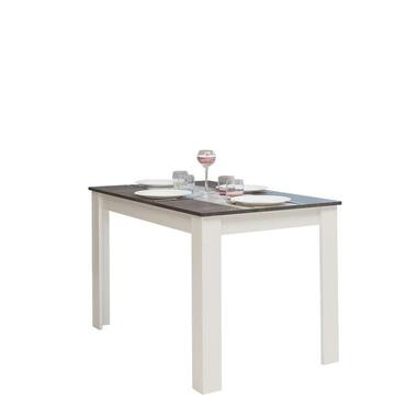 Symbiosis table de salle à manger Batsto - blanche/gris béton - 73,4x110x70 cm product