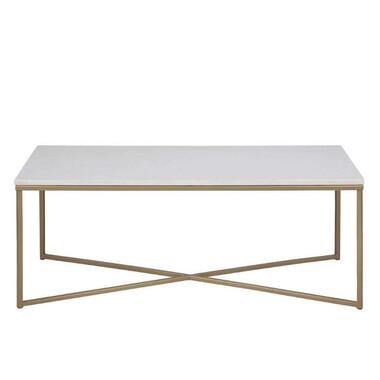 Table de salon Ostana - blanche/couleur bronze - 120x60 cm product