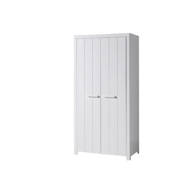 Vipack armoire à linge Erik 2 portes - blanche - 205x100x55 cm product