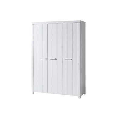 Vipack armoire à linge Erik 3 portes - blanche - 205x144x55 cm product