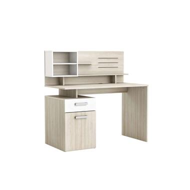 Demeyere bureau Malicia - licht eiken/wit - 121,9x123x60 cm product