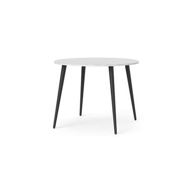 Table à manger Delta - blanche/noire - Ø100x75 cm product