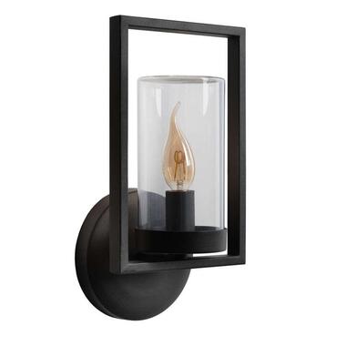 Lucide wandlamp buiten NISPEN IP44 - zwart - 16x13,5x31,5 cm product