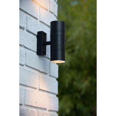 Lucide spot mural d'extérieur LED ARNE IP44 lumière vert le haut et le bas - noir - 6,3x12x17 cm product