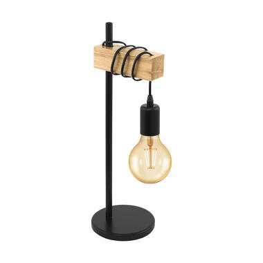 EGLO lampe de table Townshend - couleur chêne/noire product