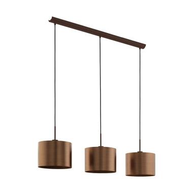 EGLO hanglamp Saganto 3-lichts - bruin/koperkleur product