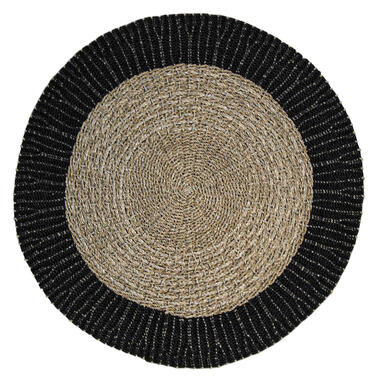 HSM Collection tapijt Seff - naturel/zwart - 120x120 cm product