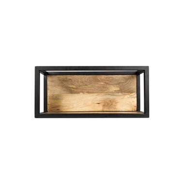 HSM Collection wandbox Levels - naturelkleur/zwart - 55x18x25 cm product