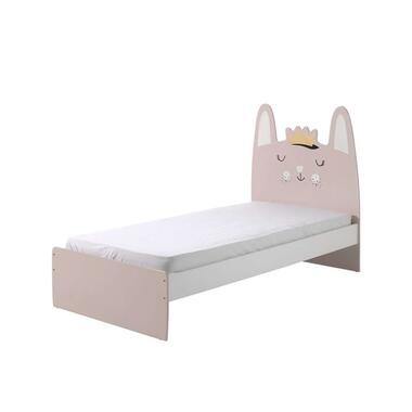 Vipack bed Rabbit - wit/roze - 204x121x99 cm product