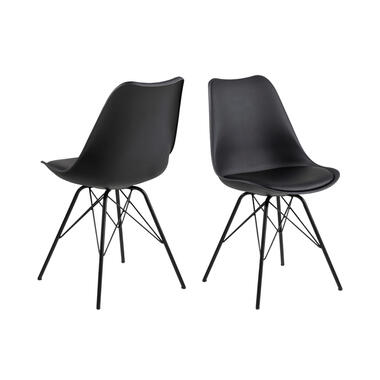 Chaise de salle à manger Bonn (2 pièces) - plastique - noire product