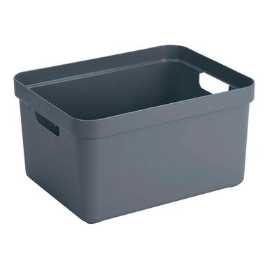 Sigma home boîte de rangement 32 litres - gris-bleu foncé - 24,3x35,4x45,3 cm product
