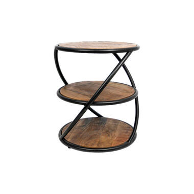HSM Collection table de salon Tower - brune/noire - Ø43 cm product