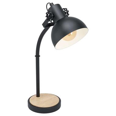 EGLO tafellamp Lubenham - zwart/houtkleur product