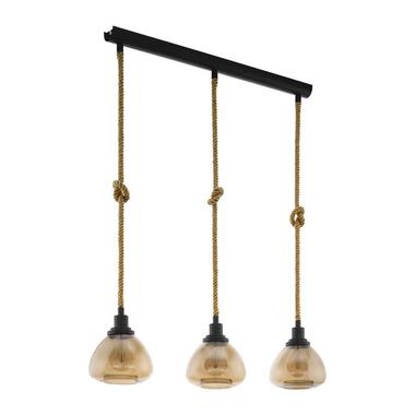 EGLO hanglamp 3-lichts Rampside - zwart/amber product