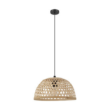 EGLO hanglamp Claverdon Ø37 cm - zwart/houtkleur product