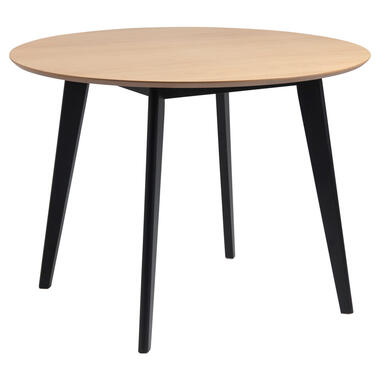 Table de salle à manger Roxy - couleur chêne/noire - 76xØ105 cm product