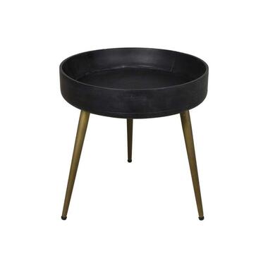 HSM Collection table d'appoint Ventura - noire/couleur or - 42xø40 cm product
