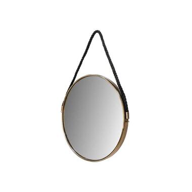 HSM Collection spiegel Selina - goudkleur/zwart - Ø60 cm product