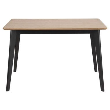 Table de salle à manger Roxy - couleur chêne/noire - 76x120x80 cm product