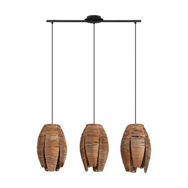 EGLO hanglamp Mongu 3-lichts - zwart/bruin product