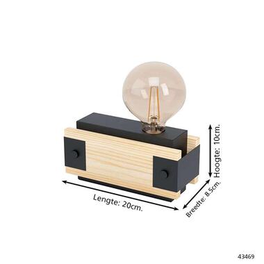 EGLO lampe de table Layham - brun/noir product