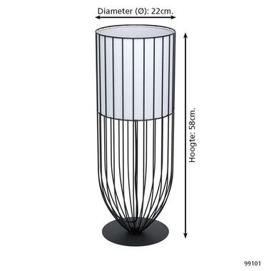 EGLO lampe de table Nosito - noir/blanc product