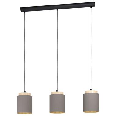 EGLO hanglamp Albariza 3-lichts - zwart/bruin/taupe product