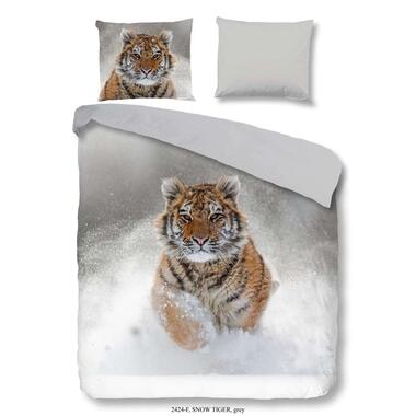 Good Morning parure de couette en flanelle Snowtiger - grise - 240x200/220 cm product