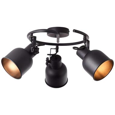 Brilliant plafondspot Rolet 3-lichts - zwart - 51x18x51 cm product